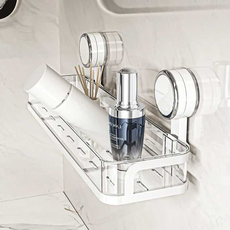 BowLift | Wall shelf with suction cup | No drilling | Shelf for bathroom & kitchen | Multifunctional