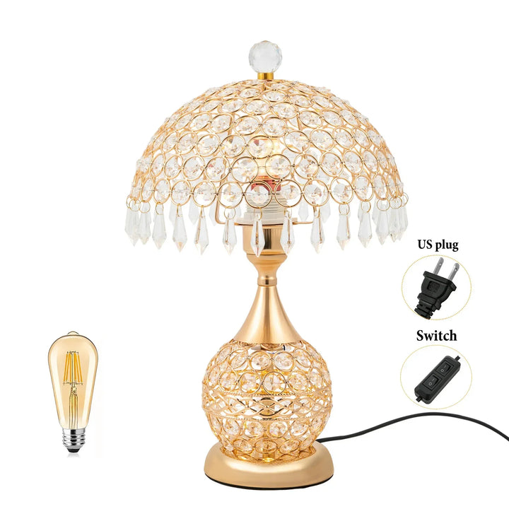 BowLift | Modern Crystal Luxury Decorative Nightstand Lamp
