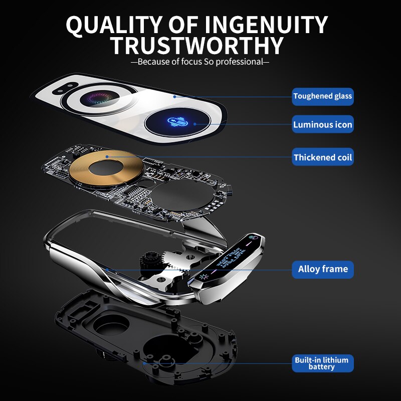 BowLift | Automatic Magnetic Wireless Charging Car Phone Holder