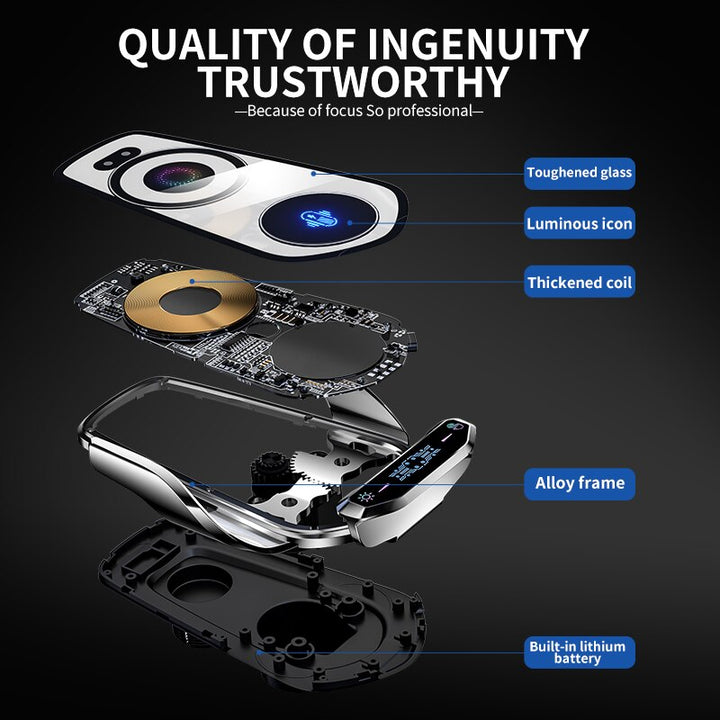 BowLift | Automatic Magnetic Wireless Charging Car Phone Holder