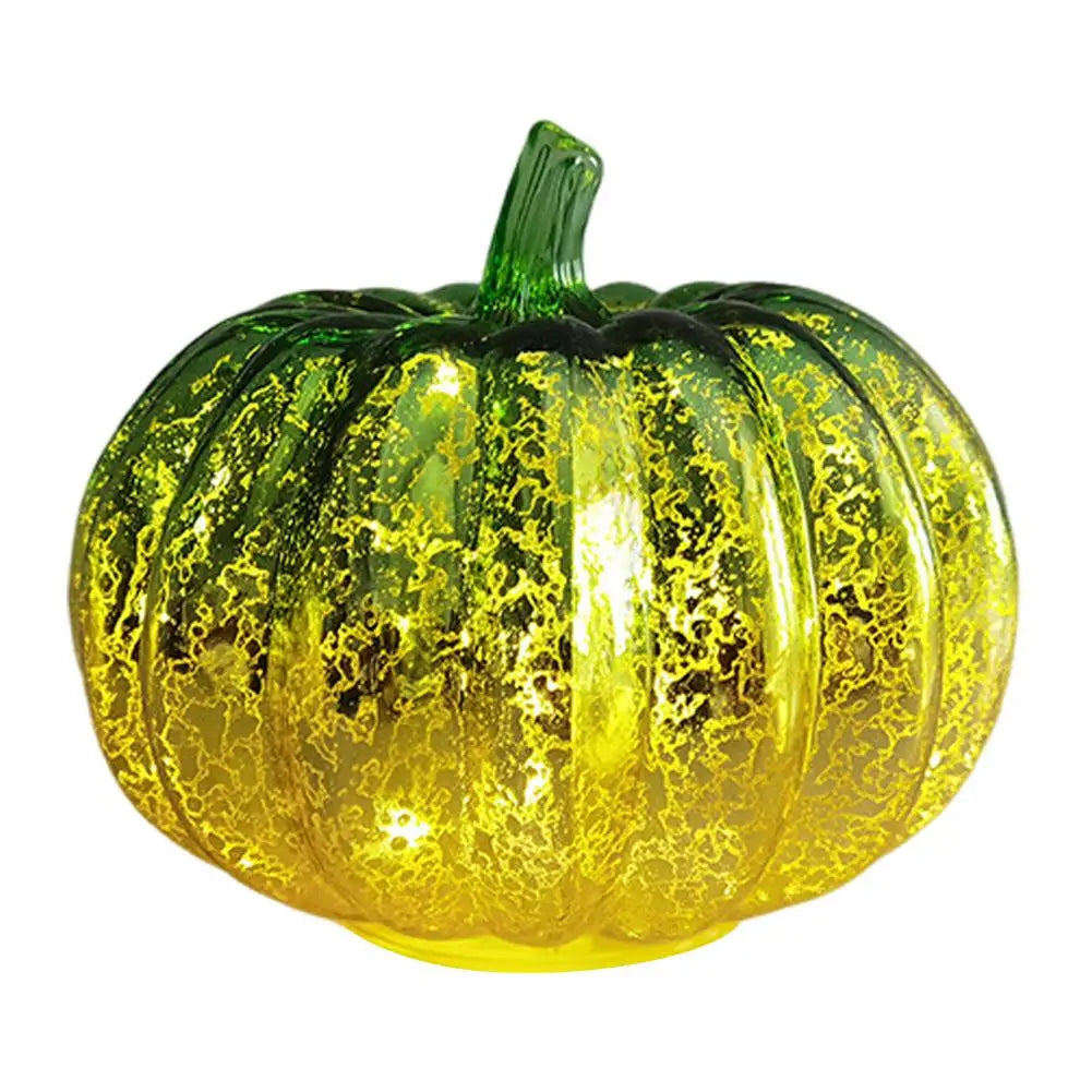 BowLift | Aurelia Glow Glass Pumpkin Decoration | Starry Sky Design | LED & Timer Function | Autumn & Halloween