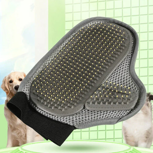 BowLift | PeluvaCare Coat Care Glove for Dogs & Cats | Soft Massage & Hair Removal | Made of Soft TPR | For All Coat Types