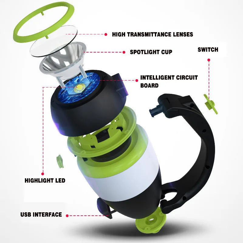 BowLift | 3in1 LED Outdoor Lantern Camping Lamp