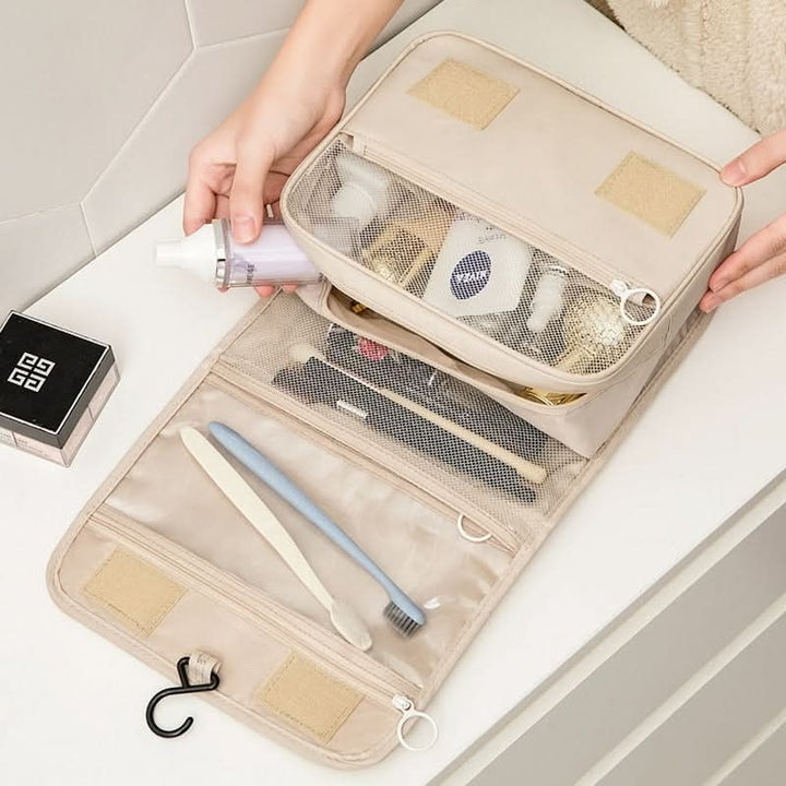 BowLift | Roll-Up Travel Makeup Bag with Hook