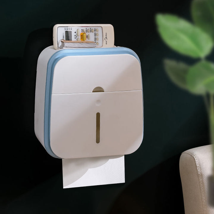 BowLift | Wall-Mounted Bathroom Organizer Tissue Box Holder