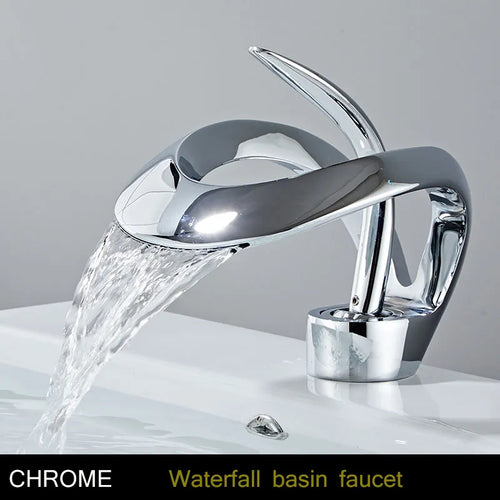 BowLift | Modern Creative Brass Waterfall Design Faucet