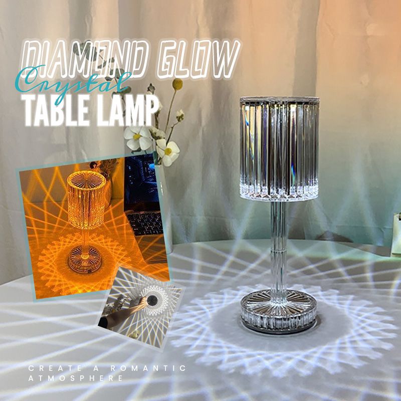 BowLift | Diamond Glow Acrylic Touch Table Night Lamp