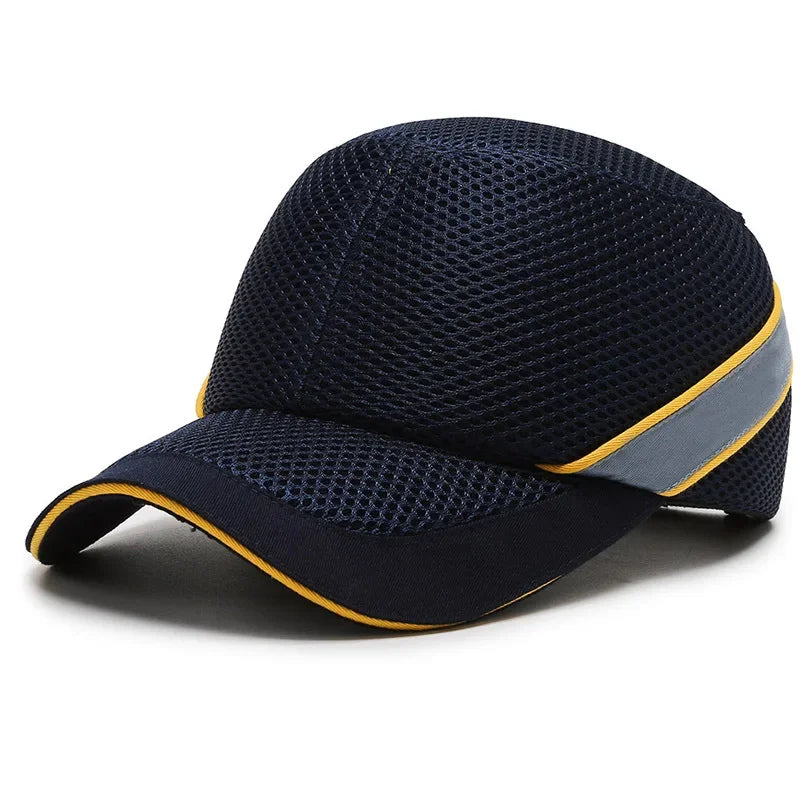 Red Work Safety Bump Cap - Safety Helmet with Hard ABS Inner Core for Head Protection at Home, Work, and Factory Bowlift