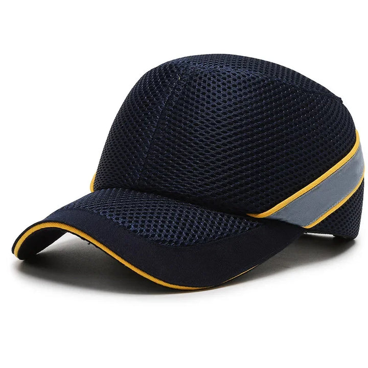 Red Work Safety Bump Cap - Safety Helmet with Hard ABS Inner Core for Head Protection at Home, Work, and Factory Bowlift