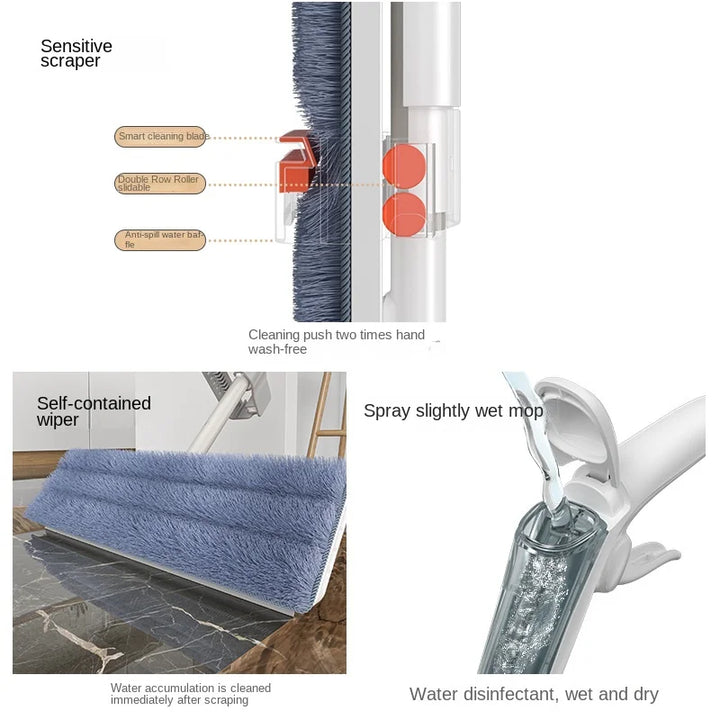BowLift | Lazy Hands-Free Cleaning Water Spray Mop