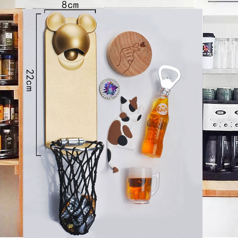 BowLift | Fridge Magnetic Basketball Bottle Opener
