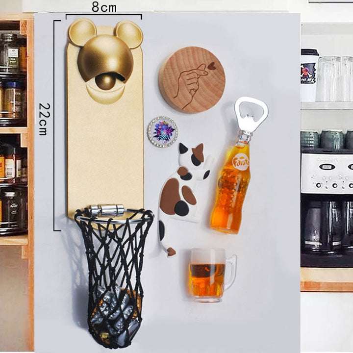BowLift | Fridge Magnetic Basketball Bottle Opener
