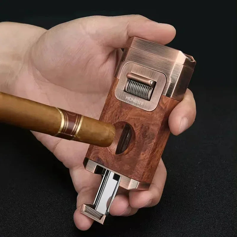 Metal Double Jet Flame Wind Proof Butane Lighter | Bowlift