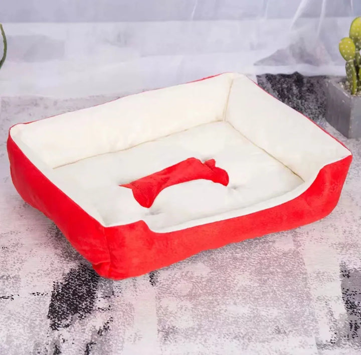 Modern and cozy linen dog bed Bowlift