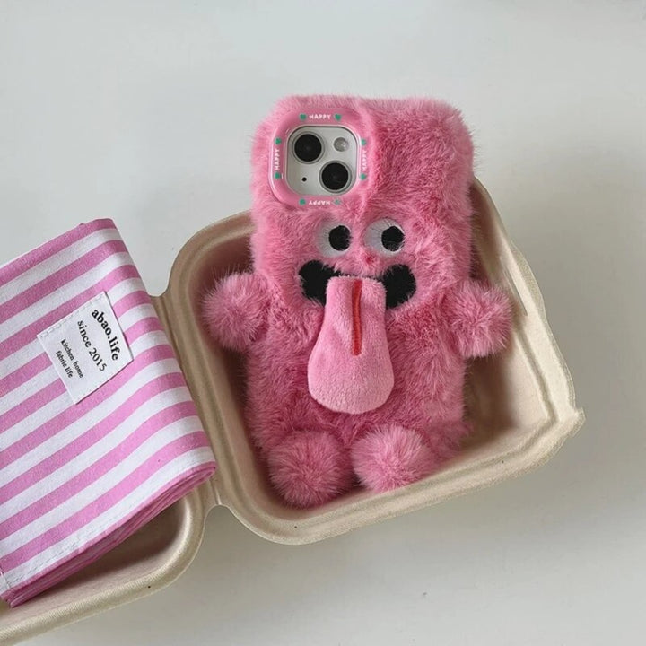 BowLift | Playful Pair Plush Monster iPhone Case