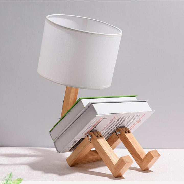 BowLift | Thinker Wooden Robot Modern Night Lamp