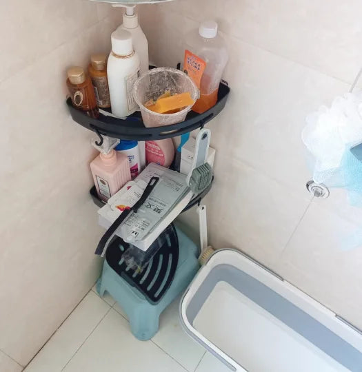 AQUAFIX Self-Adhesive Shower Organizer – Strongly adhesive, drill-free & waterproof Bowlift