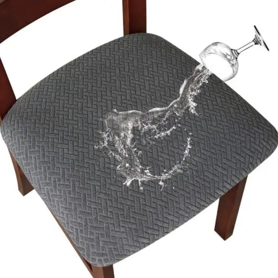 BowLift | CasaLino | Waterproof Chair Seat Covers | Elastic & Washable | Checked Design | 4 Variants | For Kitchen & Dining Room