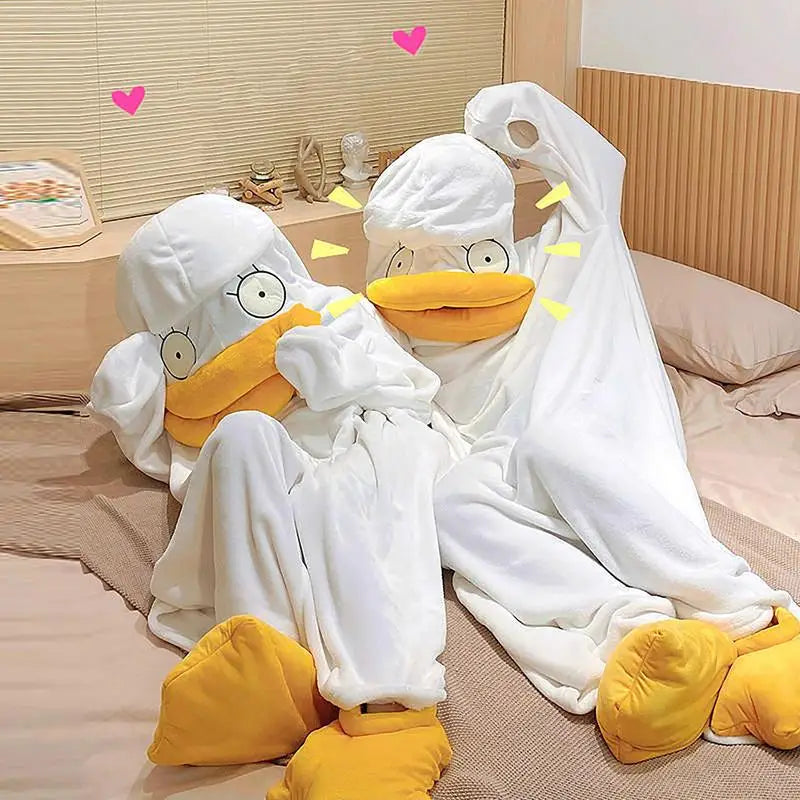 BowLift | Confused Duck Warm Adult Pajamas Costume