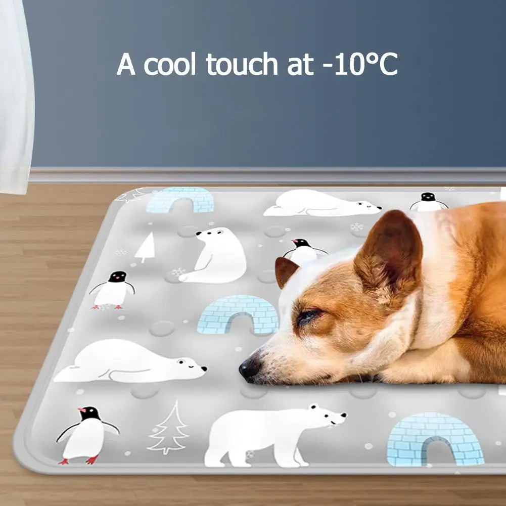 BowLift | FrostPaws Cooling Mat for Dogs & Cats | Reusable & Filled with Gel | For Summer & Travel | PVC