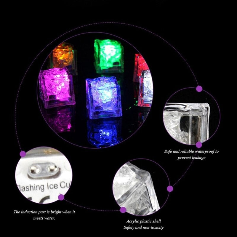 BowLift | Colorful Water-Activated LED Ice Cubes