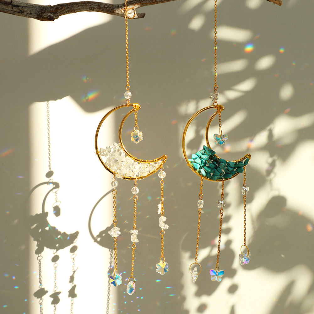 BowLift | Crystal Sun Catcher Moon Decor