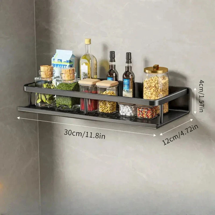 Wall-Mounted Kitchen Rack – Space-Saving and Stylish Aluminum Rack for Kitchen Utensils | Bowlift