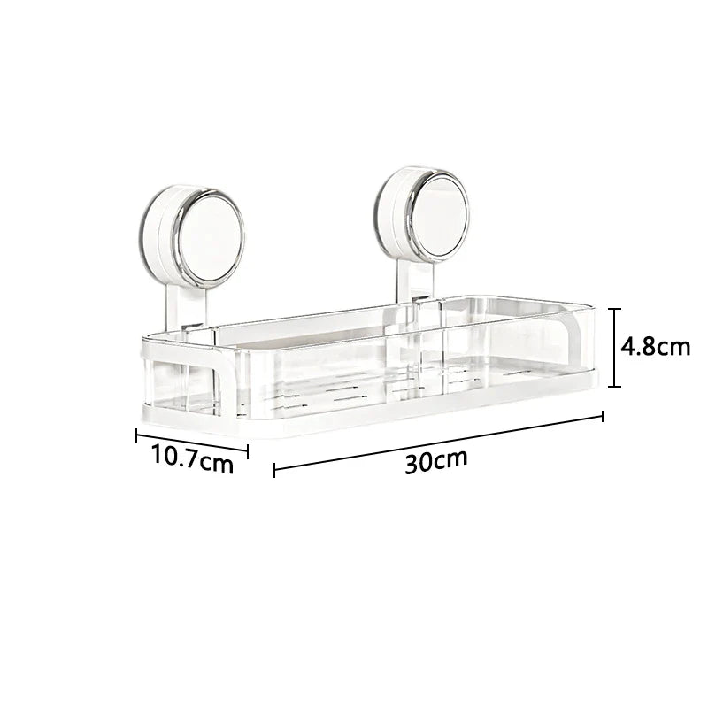BowLift | Wall shelf with suction cup | No drilling | Shelf for bathroom & kitchen | Multifunctional