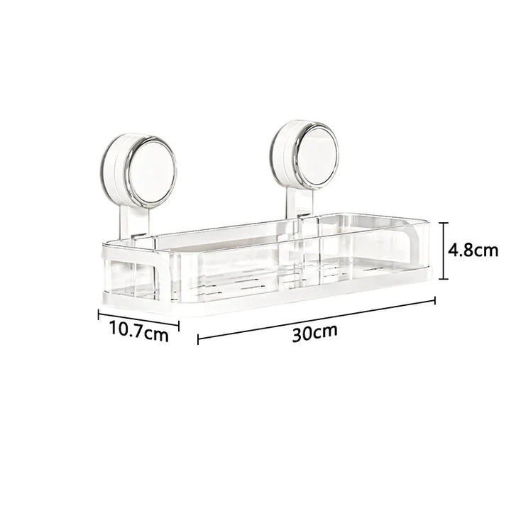 BowLift | Wall shelf with suction cup | No drilling | Shelf for bathroom & kitchen | Multifunctional