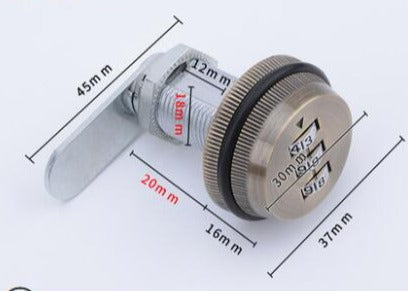 BowLift | 3-Digit Mechanical Password Cabinet Lock