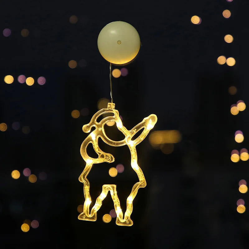 BowLift | Luminova | LED Window Light Christmas | Bell · Snowman · Star | Battery Operated & with Suction Cup | Warm White | Window Decoration