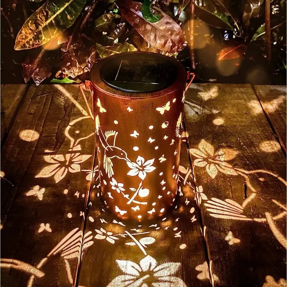Solar Hummingbird Hollow Lantern Light