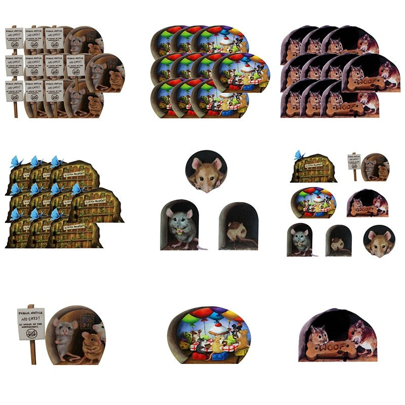 BowLift | 3D Mouse Hole Funny Wall Stickers