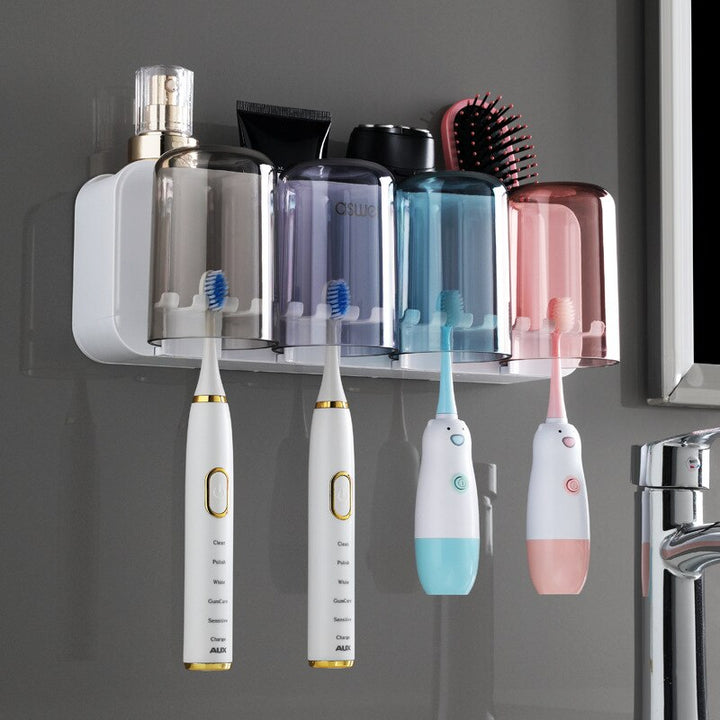 BowLift | Wall-Hanging Mouthwash Cup Toothbrush Holder