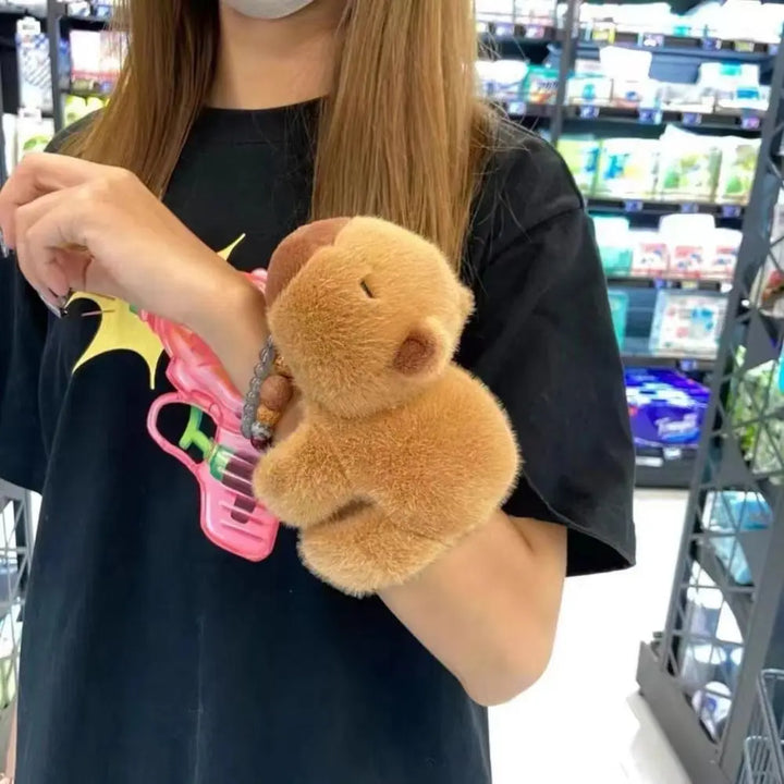 BowLift | Cuddly Capybara Cozy Wrap Sleeve Plush Band