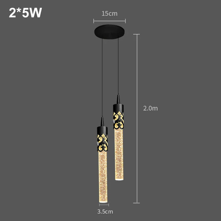 BowLift | Chandelier with crystal pendants