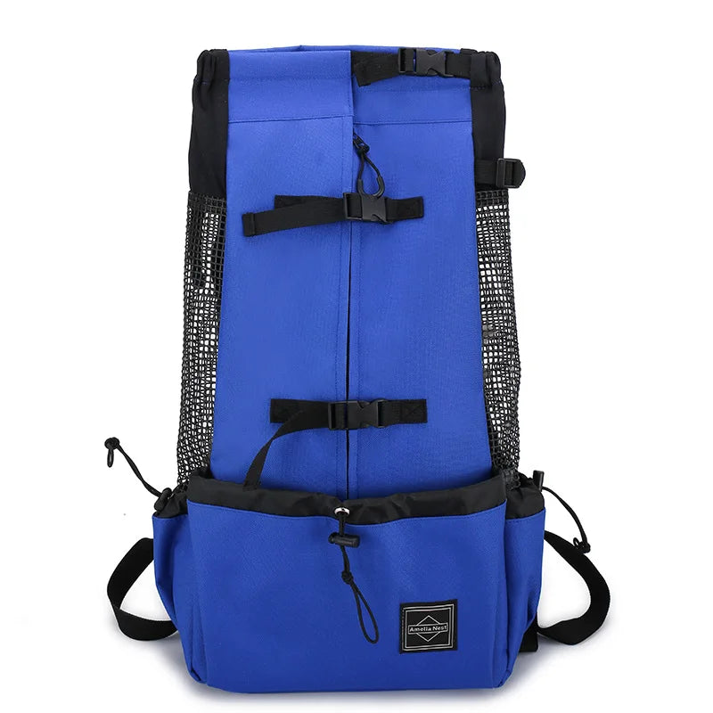 Dog backpack for outdoor & travel breathable Bowlift