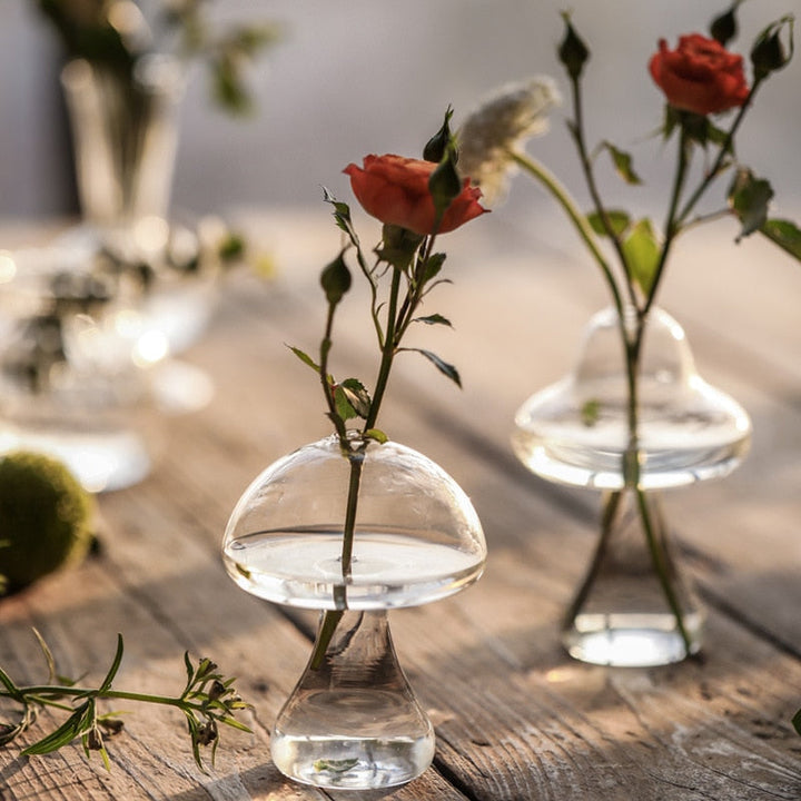 BowLift | Mushroom Inspired Elegant Glass Vase