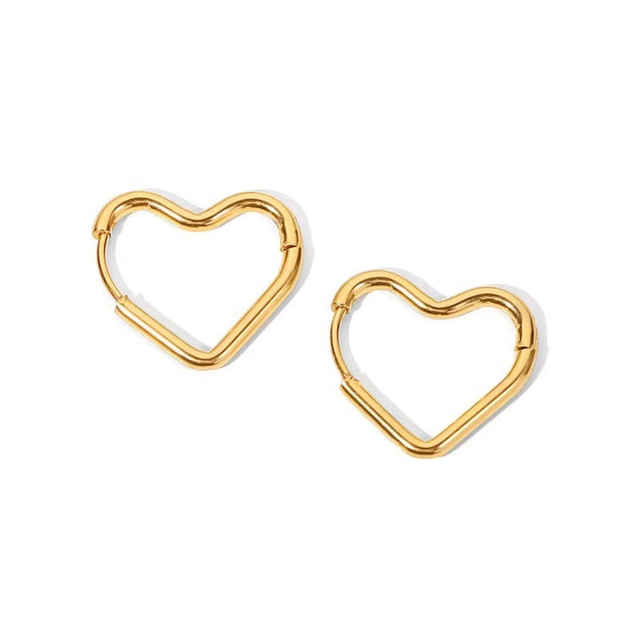 BowLift | Elegant Heart Hoop Earrings