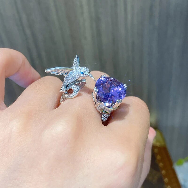 BowLift | Majestic Hummingbird Gemstone Ring