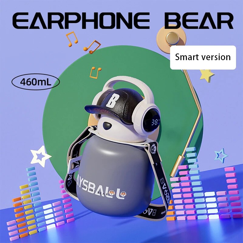 BowLift | DJ Bear Stainless Steel Thermos