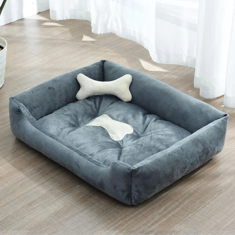 Modern and cozy linen dog bed Bowlift