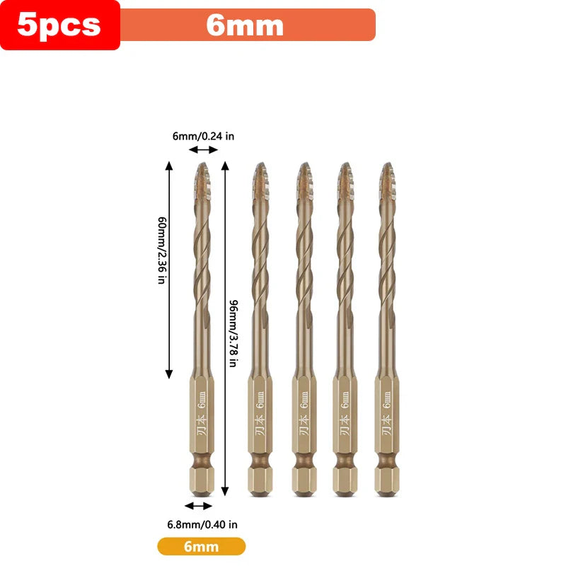 BowLift | Titanium Steel Cross Drill Bit