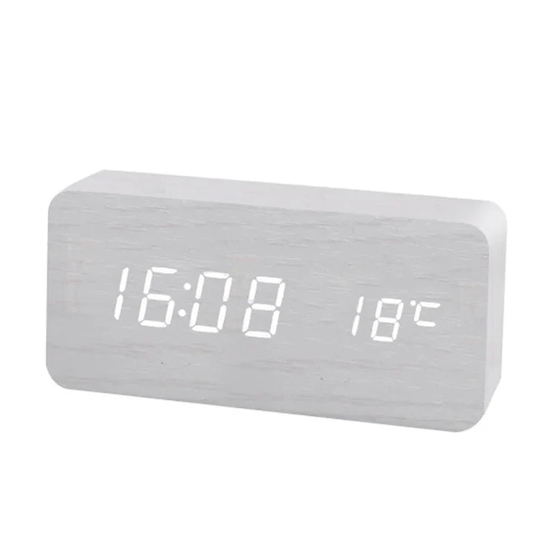 WoodTime – Natural Wooden Digital Clock Bowlift
