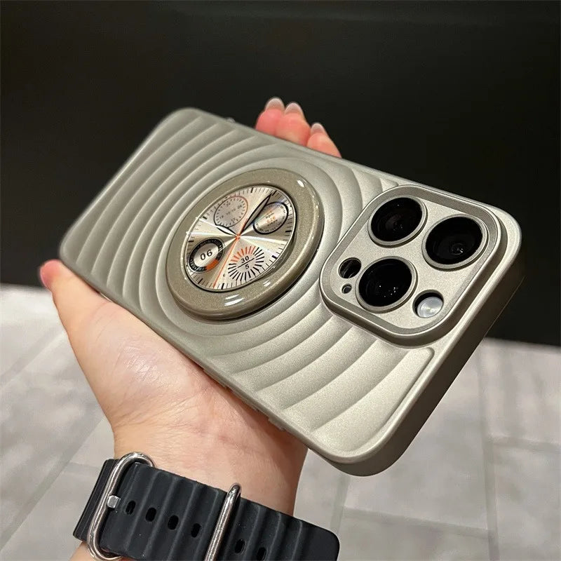 BowLift | Clock Water Ripple Magsafe Bracket Phone Case
