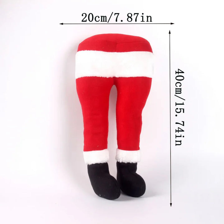 BowLift | Christmas decoration Santa legs | Funny Santa leg decoration | Fabric figure to hang