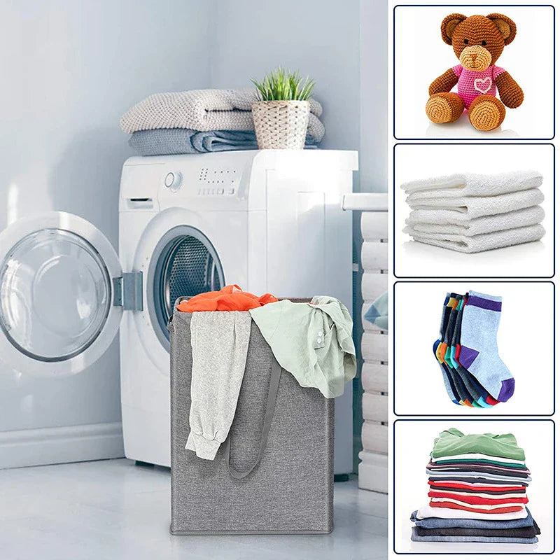 BowLift | 45L Slim Laundry Basket with Lid – Neris