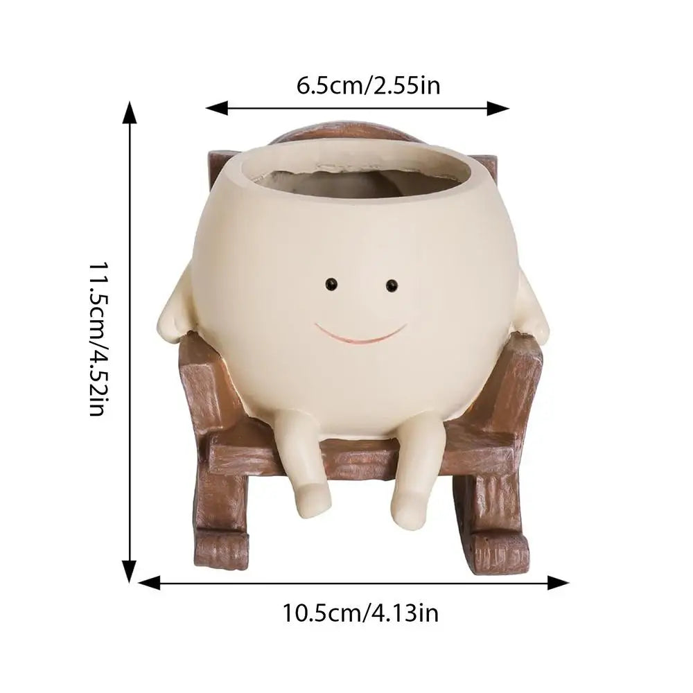 Swing chair succulent pot