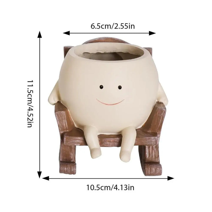 Swing chair succulent pot