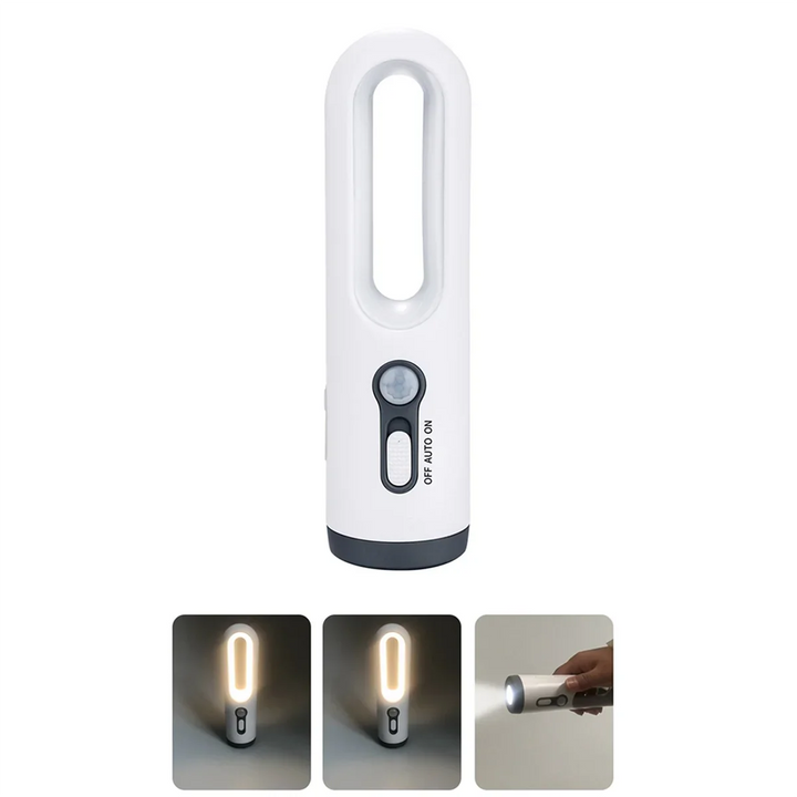 BowLift | LED night light with motion sensor | 2-in-1 night light & flashlight | Rechargeable & emergency light | Twilight sensor
